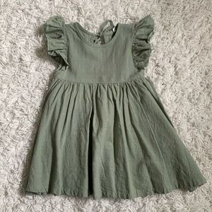 Toddler flutter sleeve dress